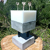 Свічка на бетоні з арматурою 20см. Бетонні свічки в стилі Loft.