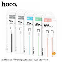 USB Hoco X104 Source 60W Type-C to Type-C 2m Цвет Черный