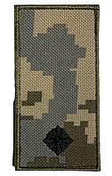 Пагон Шеврон с вышивкой Младший Лейтенант ВСУ Пиксель 10*5 см Tactic 4profi QM, код: 7939594