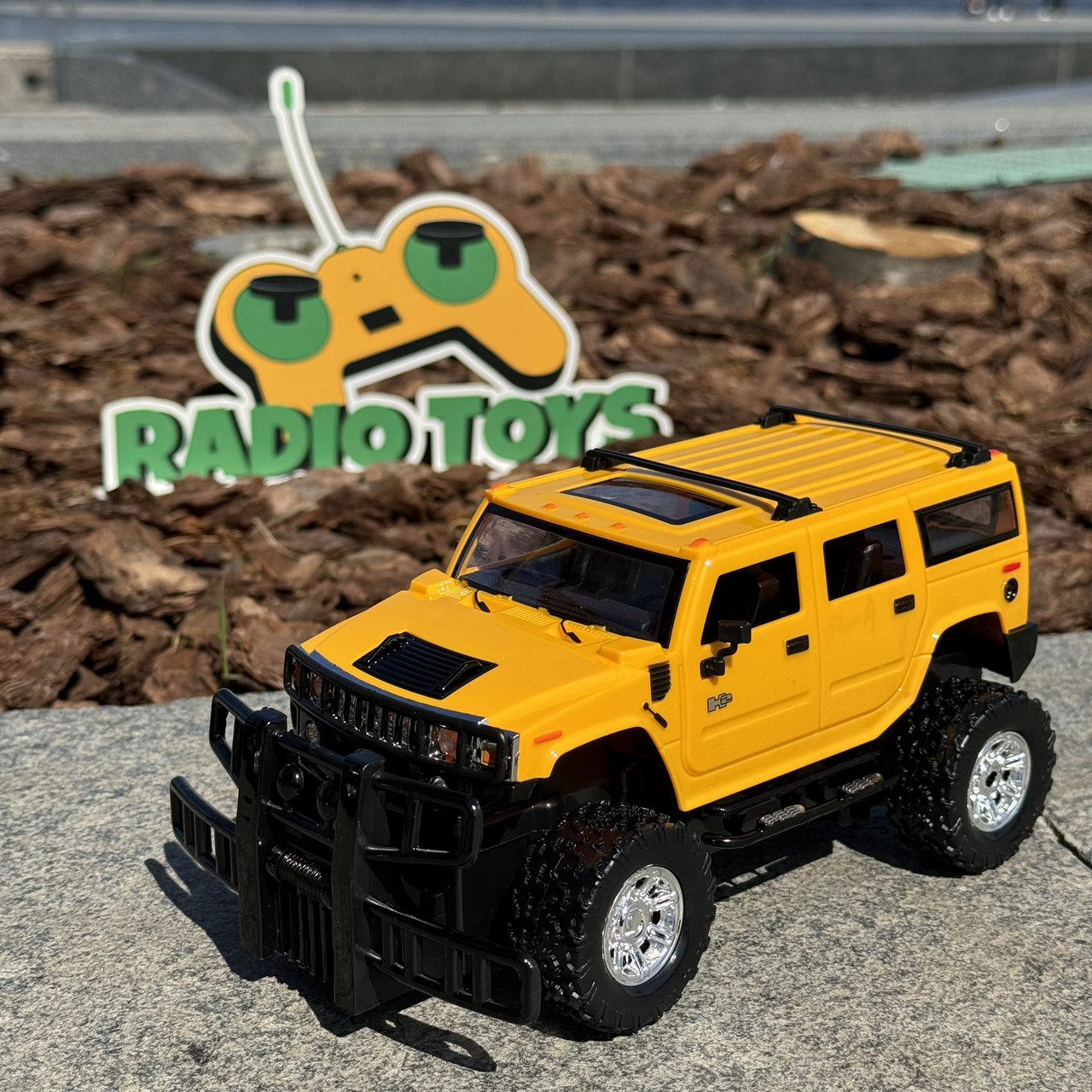Джип на радіоуправлінні Hummer 57 Жовтий | Машинка на пульті управління | Хаммер на радіокеруванні, фото 1
