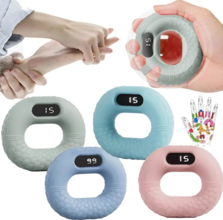 Силіконовий еспандер для рук із підрахунком Charging grip Тренажер кільце для зап'ястя, фото 1