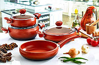 Набор посуды OMS 3017-Red 7 предметов g