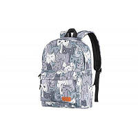 Рюкзак для ноутбука 2E 13" TeensPack Cats, grey (2E-BPT6114GC)