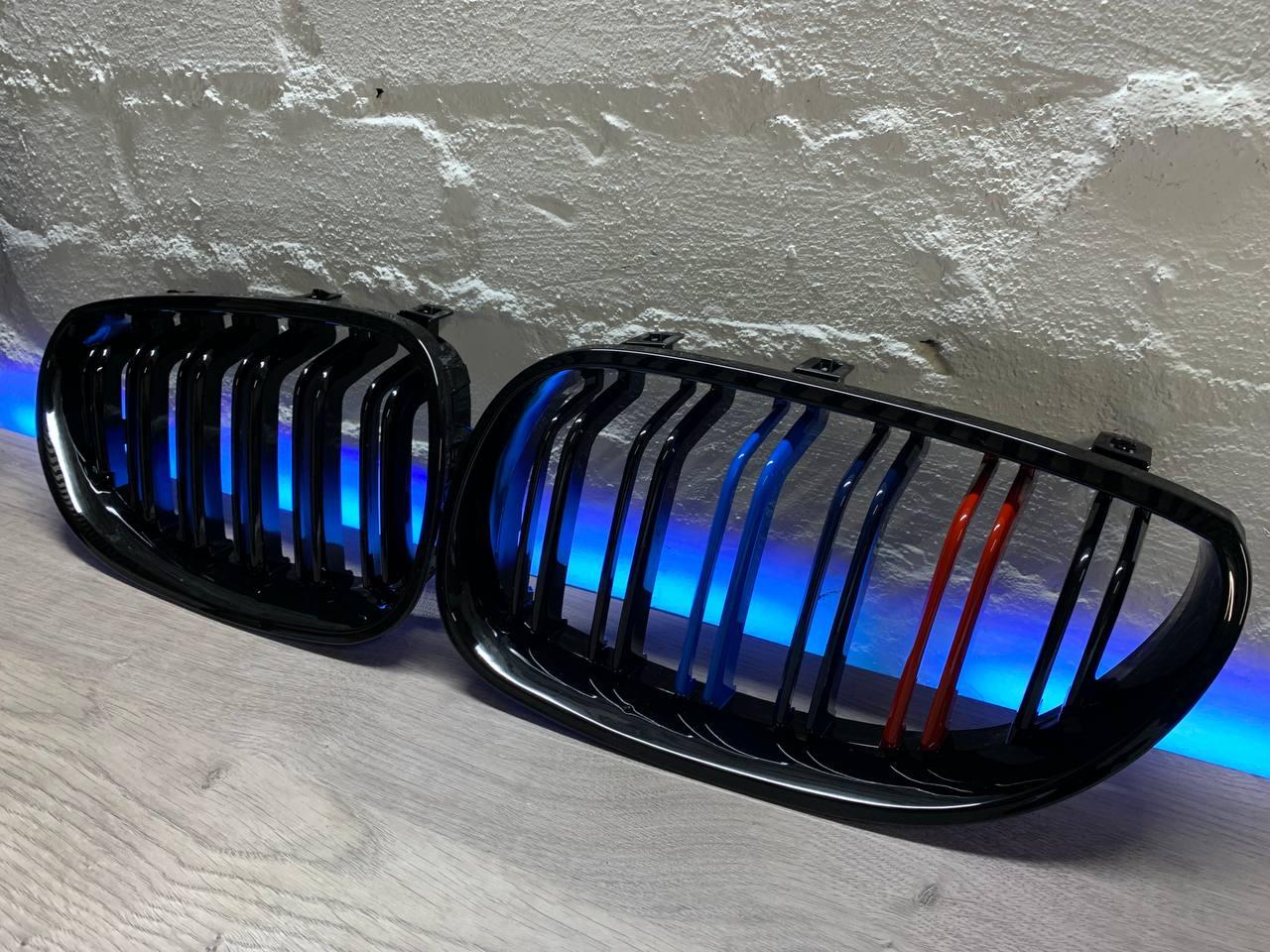 Решiтки Радіатора BMW E60 E61  M performance  03- Ніздрі грати БМВ Е60 М подвiйнi 03-10-