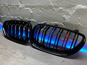 Решiтки Радіатора BMW E60 E61  M performance  03- Ніздрі грати БМВ Е60 М подвiйнi 03-10-