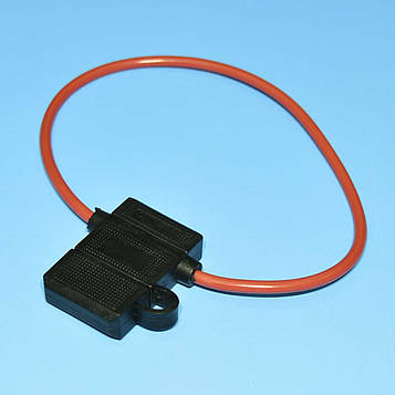 Тримач запобіжника авто ''П''-подібн. з кабелем 20см 14AWG (~2.1мм²) GNI0131-2