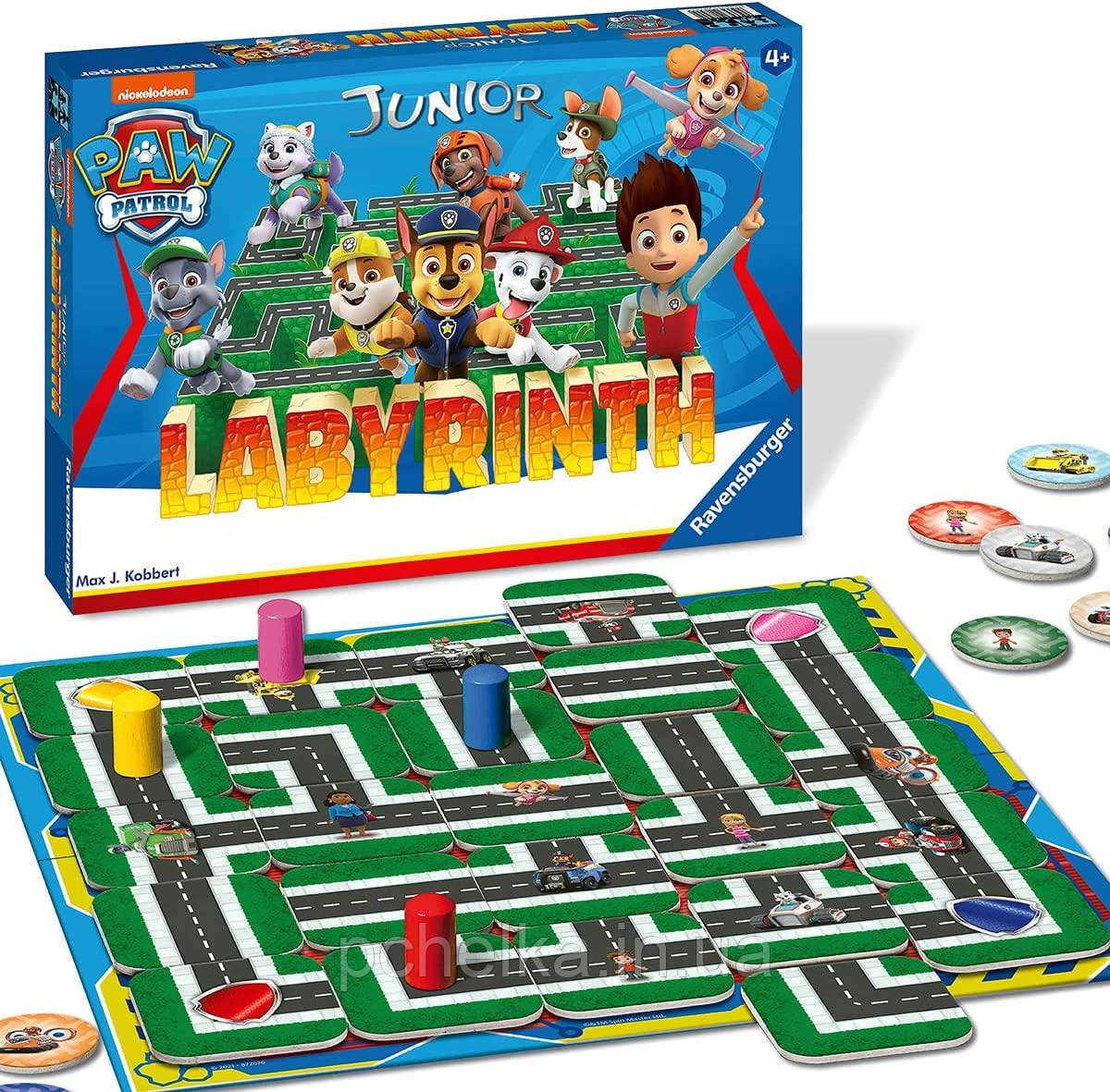 Розвивальна настільна гра Ravensburger Щенячий патруль Лабіринт від 4 років