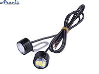 Болты для крепления номера с подсветкой 5630-3SMD ST/W 12V черные STROBE свет белый 2шт