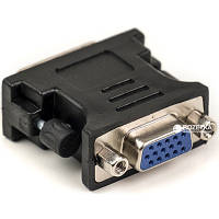 Переходник VGA to DVI-I (24+5 pin), черный PowerPlant (CA910892) m