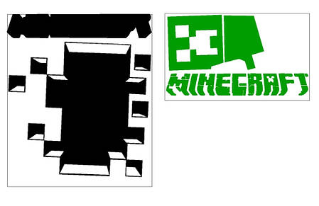 Наліпка на коробку-сюрприз - Minecraft, фото 2