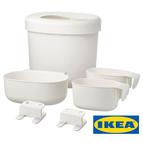 Набір контейнерів для пеленального столу IKEA ONSKLIG (ІКЕА ОНСКЛІГ). 30199283. 4 предмети