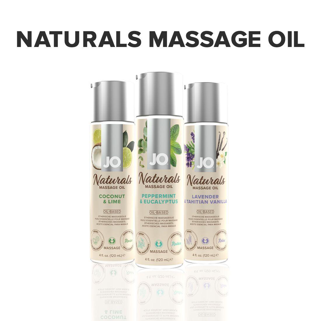 Массажное масло System JO Naturals Massage Oil Peppermint & Eucalyptus с натуральными эфирными м Найти - фото 5 - id-p2210665095