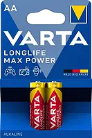 Батарейка VARTA LONGLIFE MAX POWER щелочная AA блистер, 2 шт.