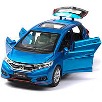 Игрушечная Металлическая Машинка Honda Fit GK5 Масштаб 1:32, Подсветка Фар, Звуковые Эффекты