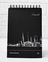 Скетчбук 4Profi Black sketch book Zurich А5 30 листов черная бумага 903221 UC, код: 8108836