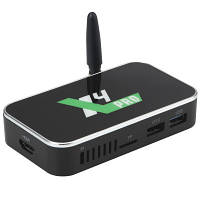 TV Медіаплеєр Ugoos X4 Pro 4/32Gb/Amlogic S905X4/Android 11/WiFi 2.4G5G/BT 4.0/TF Card/Miracast/AV1