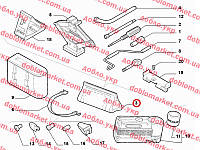 Комплект інструментів (домкрат,фіксатор колеса ... набір 8 інстр) Doblo 2009-, Артикул: 51859325, OE: