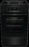 Плита Gorenje комби, 62л, 50x60см, дисплей, IconLed,эмалированные, черный