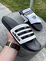 Тапки мужские от Adidas (black & white) PRO_390