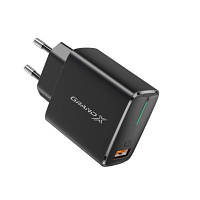 Зарядное устройство Grand-X Quick Charge QС3.0 3.6V-6.5V 3A, 6.5V-9V 2A, 9V-12V 1.5A USB (CH-550B) e