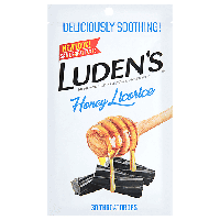 Леденцы с лакрицей Ludens Honey Licorice Throat Drops 30s 60g