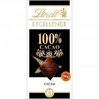 Шоколад Lindt Excellence Dark Chocolate 100% Cacao 50g