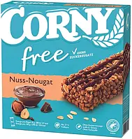 Батончики Corny Nuss Nougat Free 6s 120g