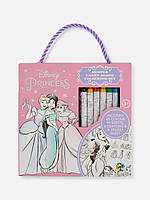 Раскраска Disney Princess стикерами и Crayons