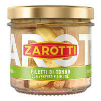 Тунец Zarotti Filetti Filetti Di Tonno Con Zenzero E Limone имбирь лимон 110g