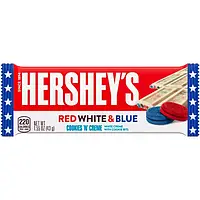 Шоколад Hersheys Cookies Creme Red White Blue 43g