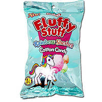 Сахарная вата Fluffy Stuff Rainbow Sherbet Cotton Candy 60 g