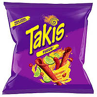 Снеки Takis Fuego Hot Chili Lime Tortilla Chips Гострі 28g