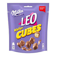 Вафельные конфеты Milka Leo Wafer Cubes Milk Chocolate 150g