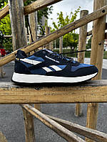 Кроссовки мужские Reebok Classic (черно-синие) PRO_1129