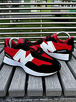 Кроссовки женские New Balance 327 черные с красным PRO_1125