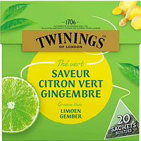 Чай Twinings The Vert Saveur Citron Vert Gingembre Лайм Имбирь 20s 32g