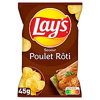 Чипсы Lays Poulet Roti Копченая Курица 45g