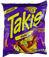 Снеки Takis Fuego Hot Chili Lime Tortilla Chips Острые 92g