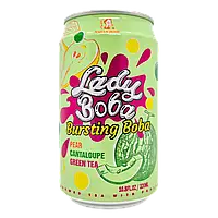 Напиток Lady Boba Bubble Tea Green Tea Pear Melon 320ml