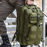 NUI Тактический рюкзак, походный рюкзак, 25л, тактический походный военный рюкзак. Цвет: хаки