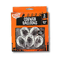 Шарики Happy Halloween Creepy Town Cobweb Balloons 5s