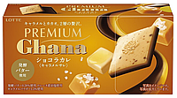 Печенье Lotte Premium Ghana Chocolate Caramel Salt 64g