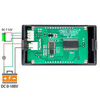 Цифровой вольтметр амперметр ваттметр DC 0-100В 10А 1000Вт Deek-robot d