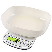 Кухонные весы с чашей с функцией тары и автоотключением UChef QZ-158 до 10 кг Белый TH, код: 7599071