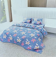 Двуспальный комплект постельного белья "Фламинго голубое" PRO_660