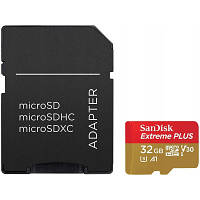 Карта памяти SanDisk 32GB microSD class 10 V30 Extreme PLUS SDSQXBG-032G-GN6MA i