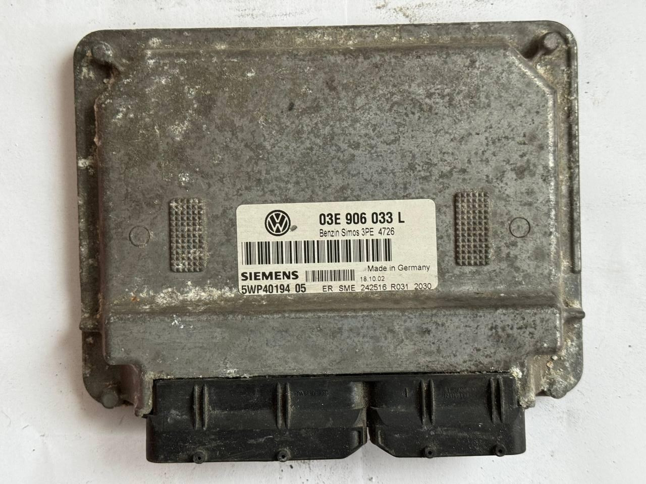 Електронний блок керування Volkswagen benzin Siemens 03E 906 033 L / 03E906033L / 5WP4019405, фото 1
