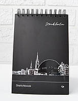 Скетчбук 4Profi Black sketch book Stockholm А5 30 листов черная бумага 903214 OE, код: 8108835