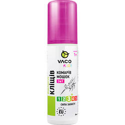 Спрей від комах Vaco Kids 3 в 1 від комарів, кліщів і мошок для дітей від 1 року 80 мл 5901821952606 smart