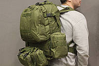 Рюкзак тактический с подсумками B08 олива, 55 л d